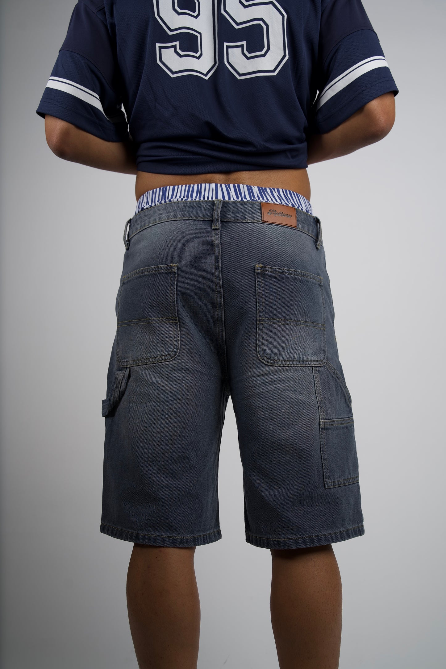 DENIM SHORTS in grey
