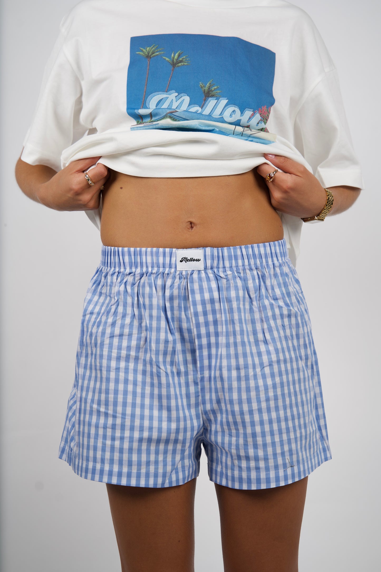 SIGNATURE BOXERS in blue checkered