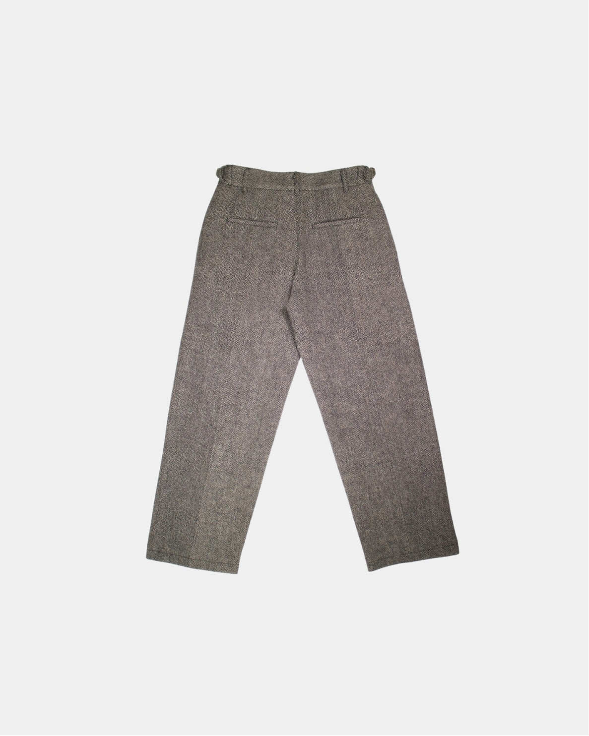 HERRINGBONE WOOL TROUSERS