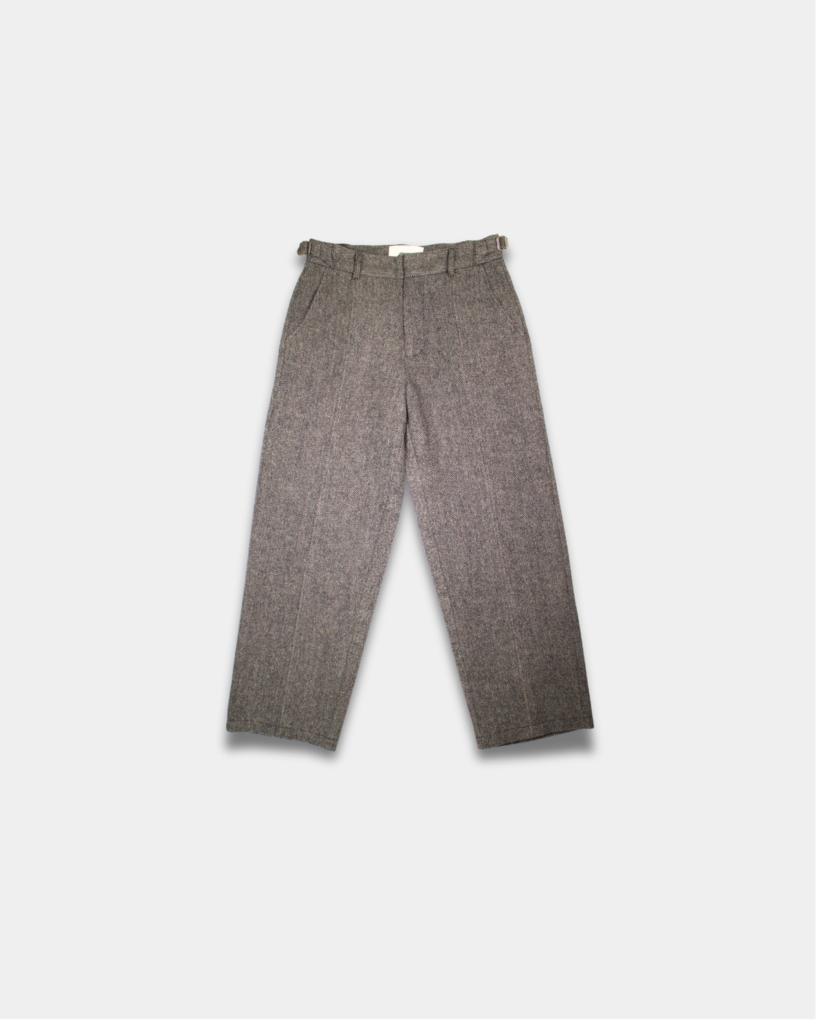 HERRINGBONE WOOL TROUSERS