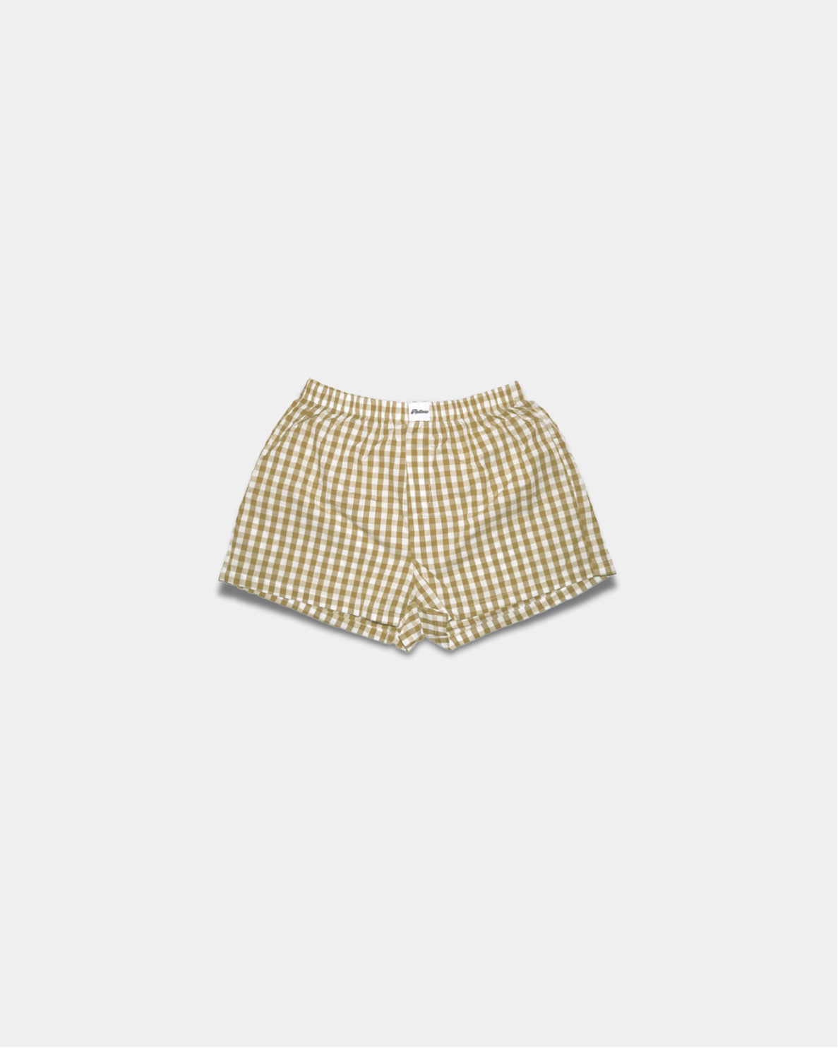 SIGNATURE BOXERS in beige checkered