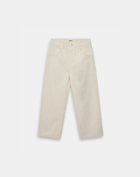 CREME DUCK CANVAS PANTS