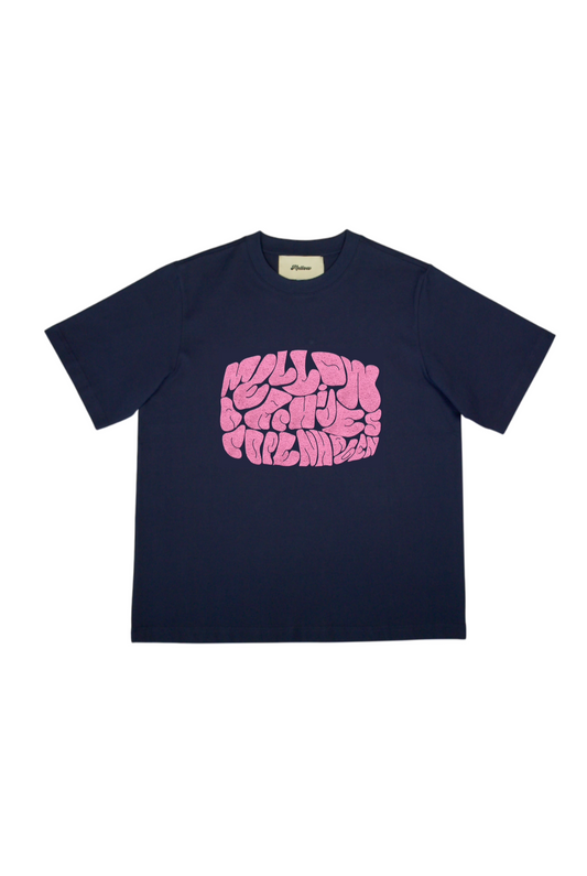 TOWEL TEE in navy