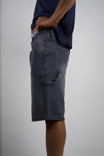 DENIM SHORTS in grey