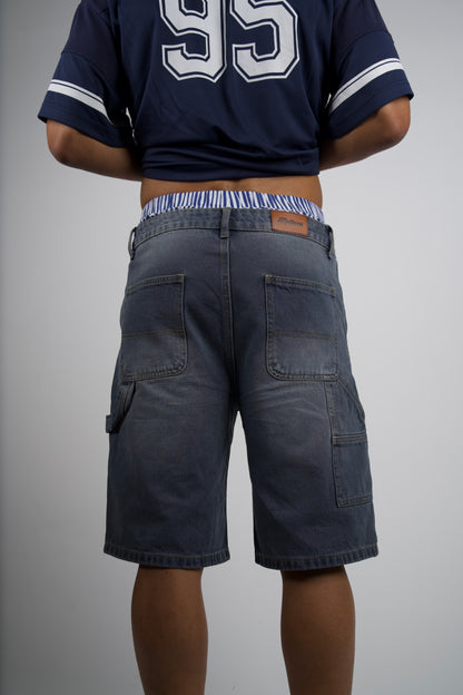 DENIM SHORTS in grey