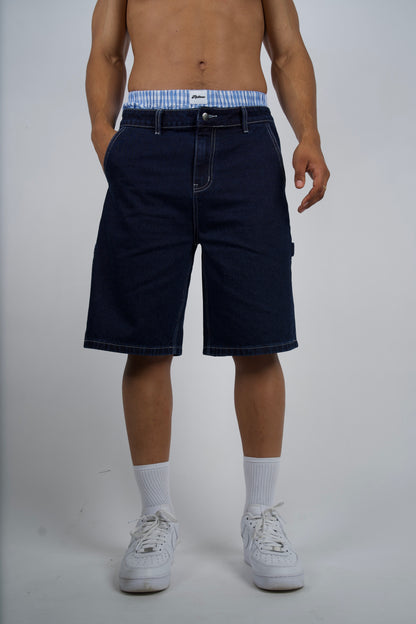 DENIM SHORTS in navy