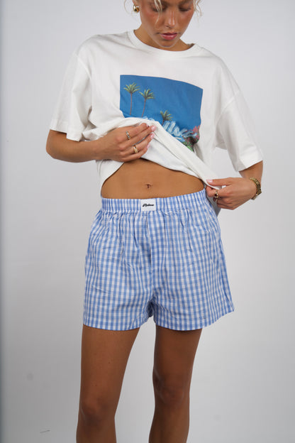 SIGNATURE BOXERS in blue checkered