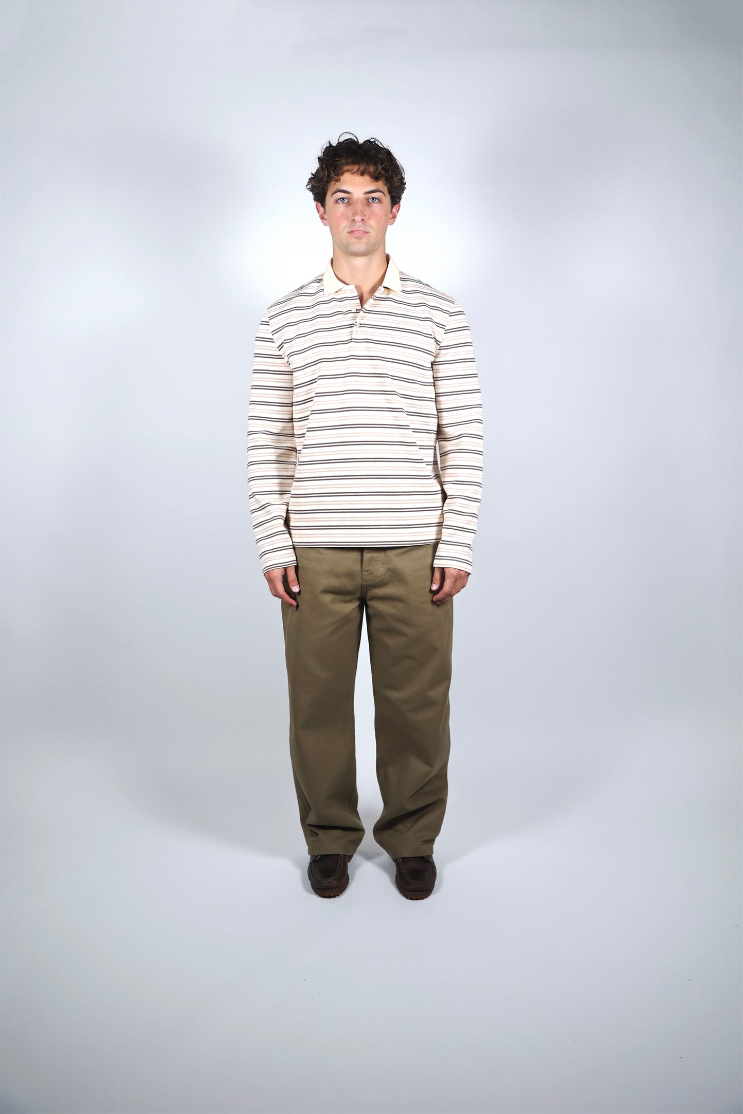 STRIPED COTTON POLO