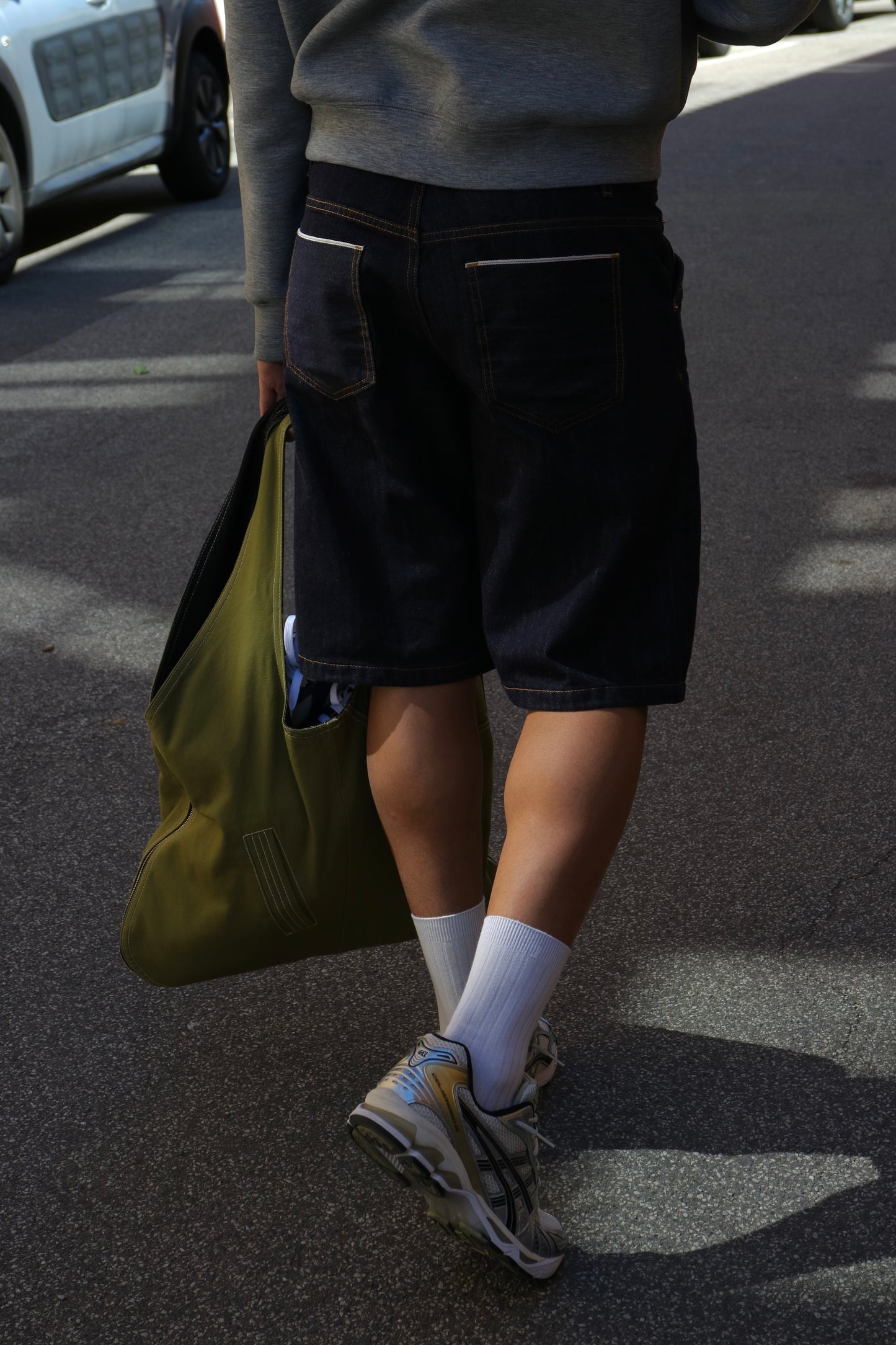 SELVEDGE RAW DENIM JORTS in indigo