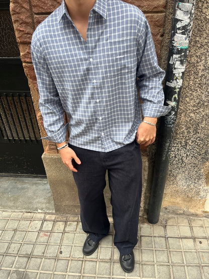 PETROLEUM CHECKERED SHIRT