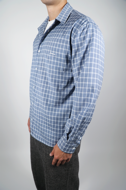 PETROLEUM CHECKERED SHIRT