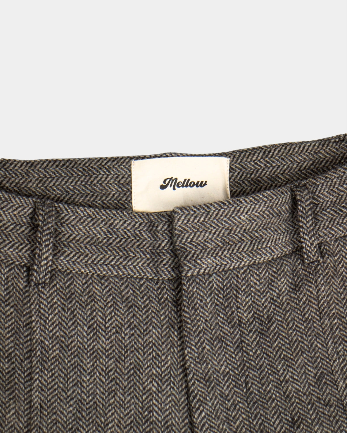 HERRINGBONE WOOL TROUSERS