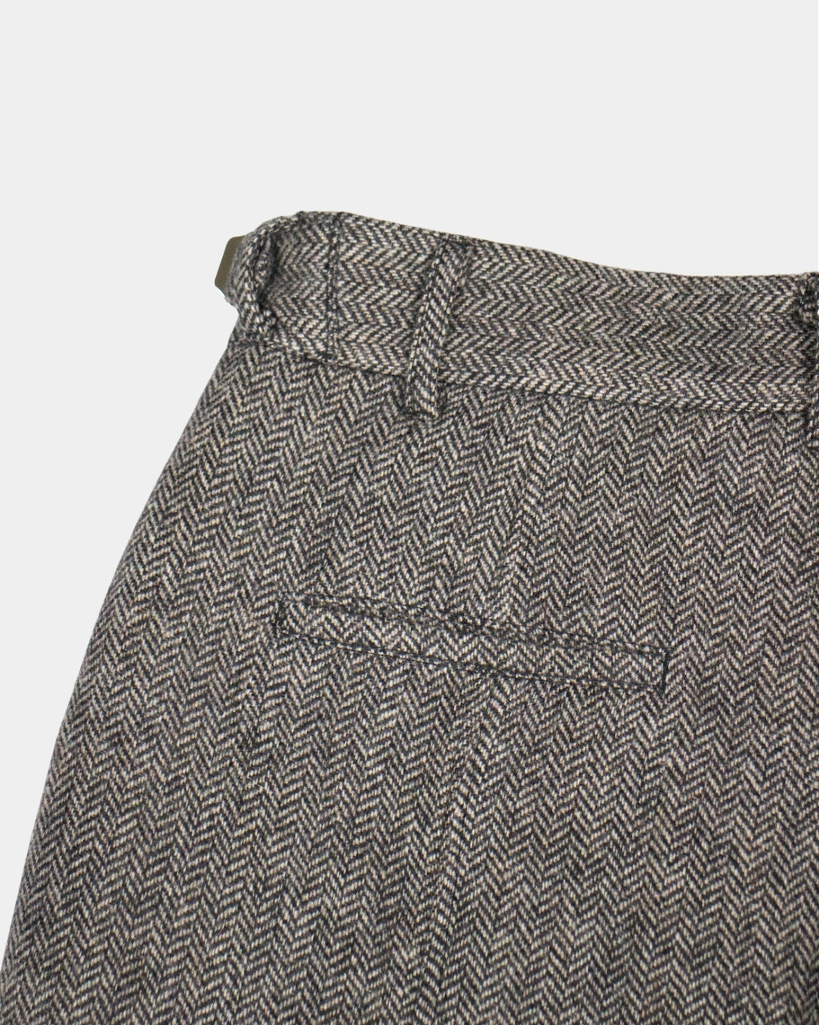 HERRINGBONE WOOL TROUSERS