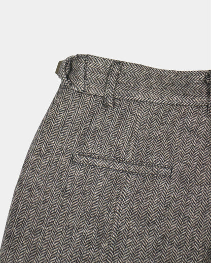 HERRINGBONE WOOL TROUSERS