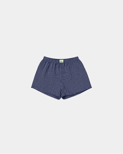 SIGNATURE BOXERS in navy grid