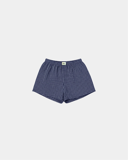 SIGNATURE BOXERS in navy grid