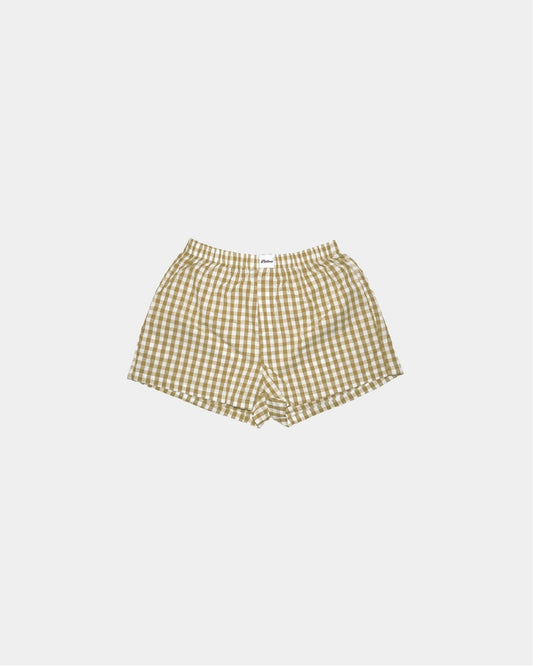 SIGNATURE BOXERS in beige checkered