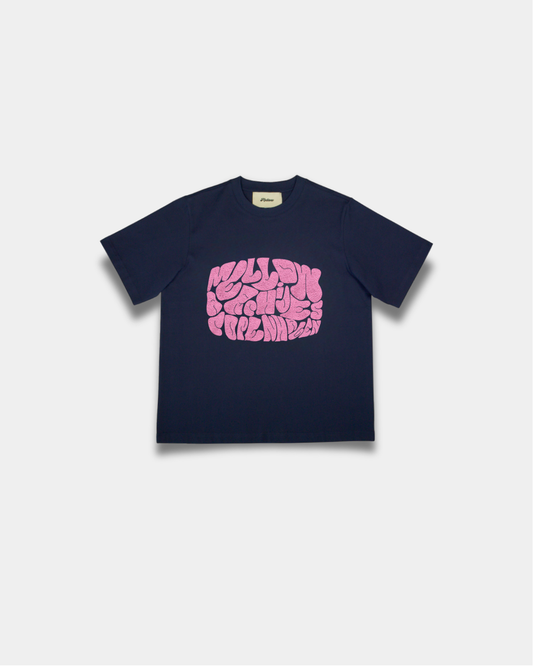 TOWEL TEE in navy