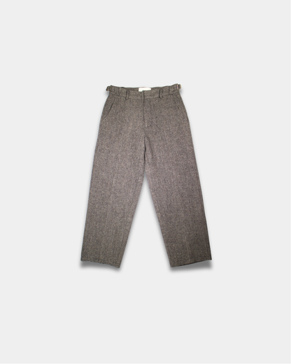 HERRINGBONE WOOL TROUSERS