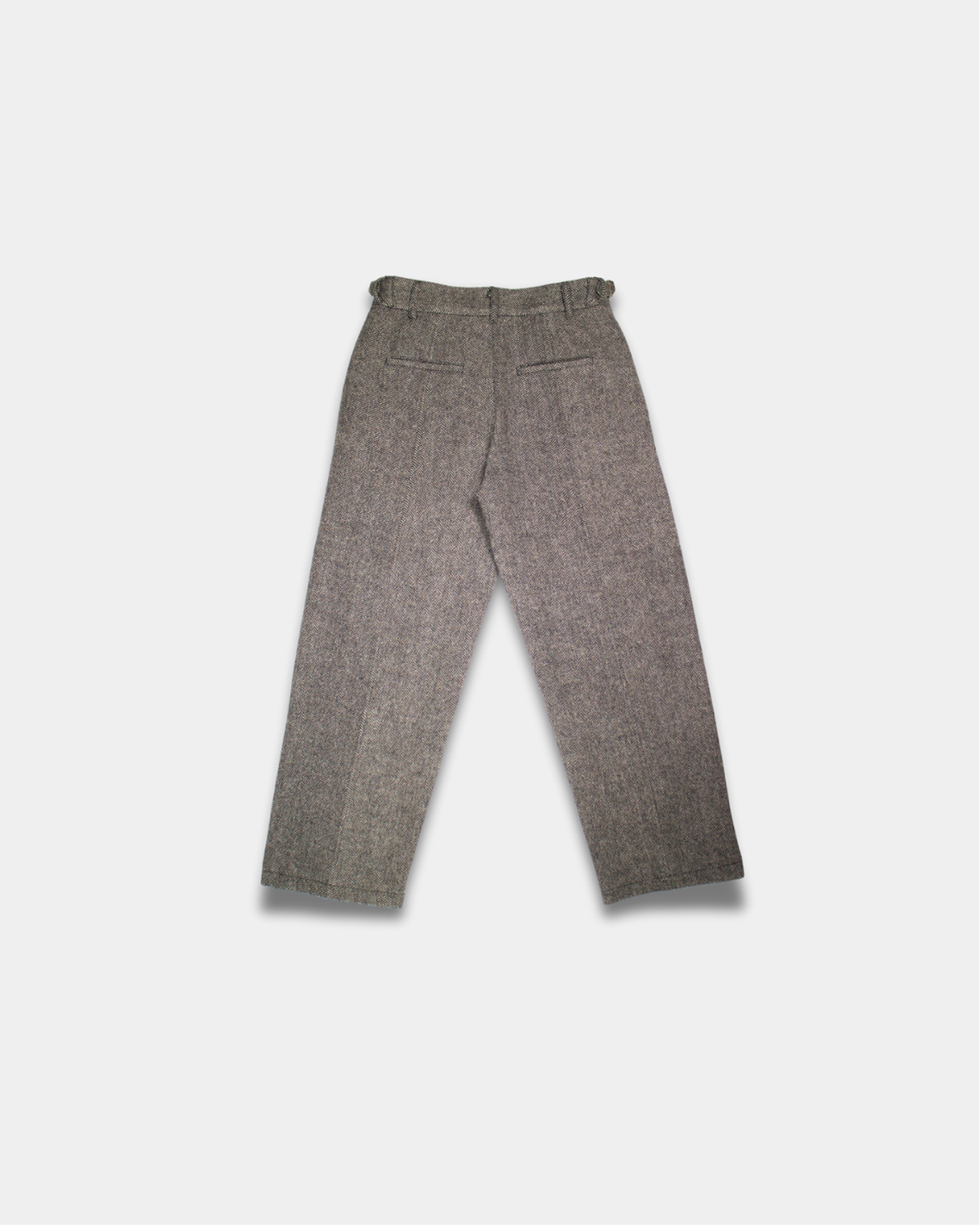 HERRINGBONE WOOL TROUSERS