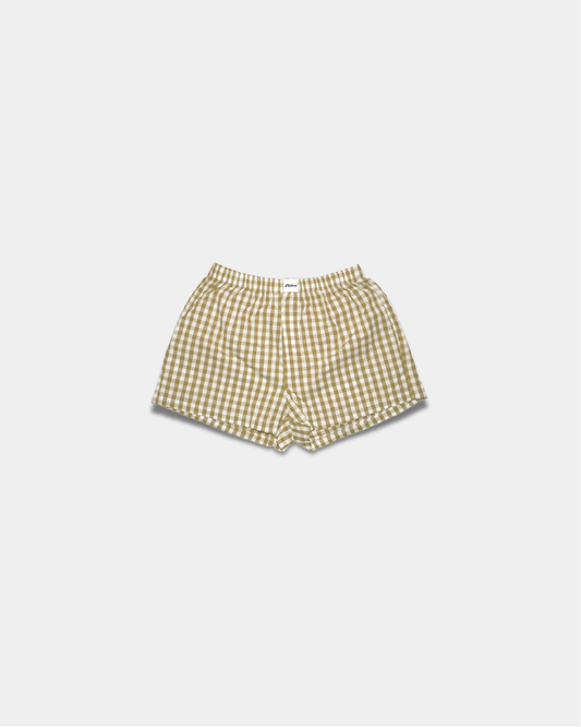 SIGNATURE BOXERS in beige checkered