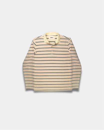 STRIPED COTTON POLO