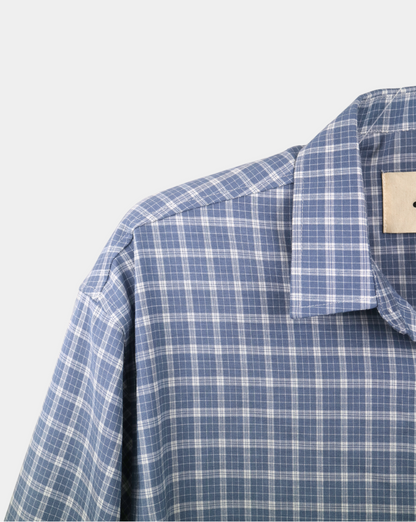 PETROLEUM CHECKERED SHIRT